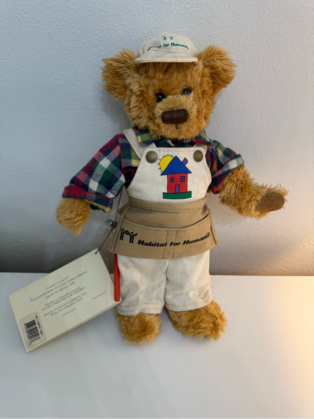 Douglas Company Habitat for Humanity Limited Edition Jointed Teddy Bear 14” NWT